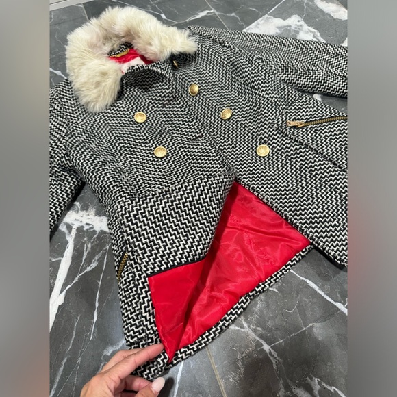 JESSICA SIMPSON TWEED BLAZER (Medium 10/12 youth /girl) - Picture 7 of 9